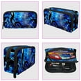 thumbnail image 3 of MUOOUM Pencil Case, Stars Blue Music Notes Large Capacity Pencil Pouch Stationery Pen Bag, 3 of 7