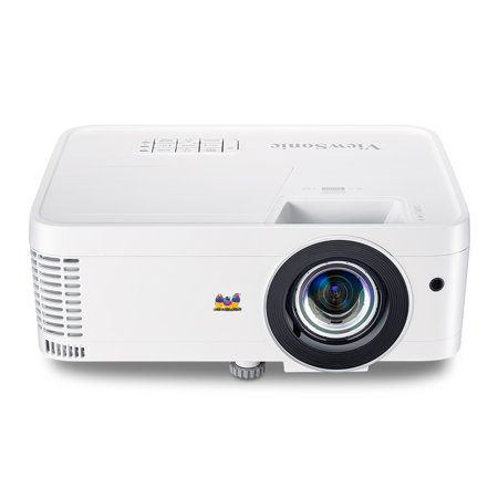 ViewSonic PX706HD 1080p Projector Short Throw with 3000 Lumens 22,000:1 DLP 3D Dual HDMI USB C and Low Input Lag for Home Theater and Gaming