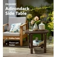 thumbnail image 3 of PASAMIC Outdoor Side Table, HDPE Adirondack Oval Side Table with 2-Tier Storage, Weather Resistant Outdoor End Table for Patio, Backyard, Pool, Indoor Companion, Beach, Easy Maintenance Table (Brown), 3 of 7