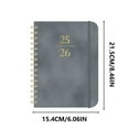 thumbnail image 3 of 2025 A5 Leather Planner - Weekly Monthly Yearly Organizer with Coil Binding & Discipline Card, Portable Productivity Schedule Book for Students Professionals (Self-Improvement Gift), 3 of 5
