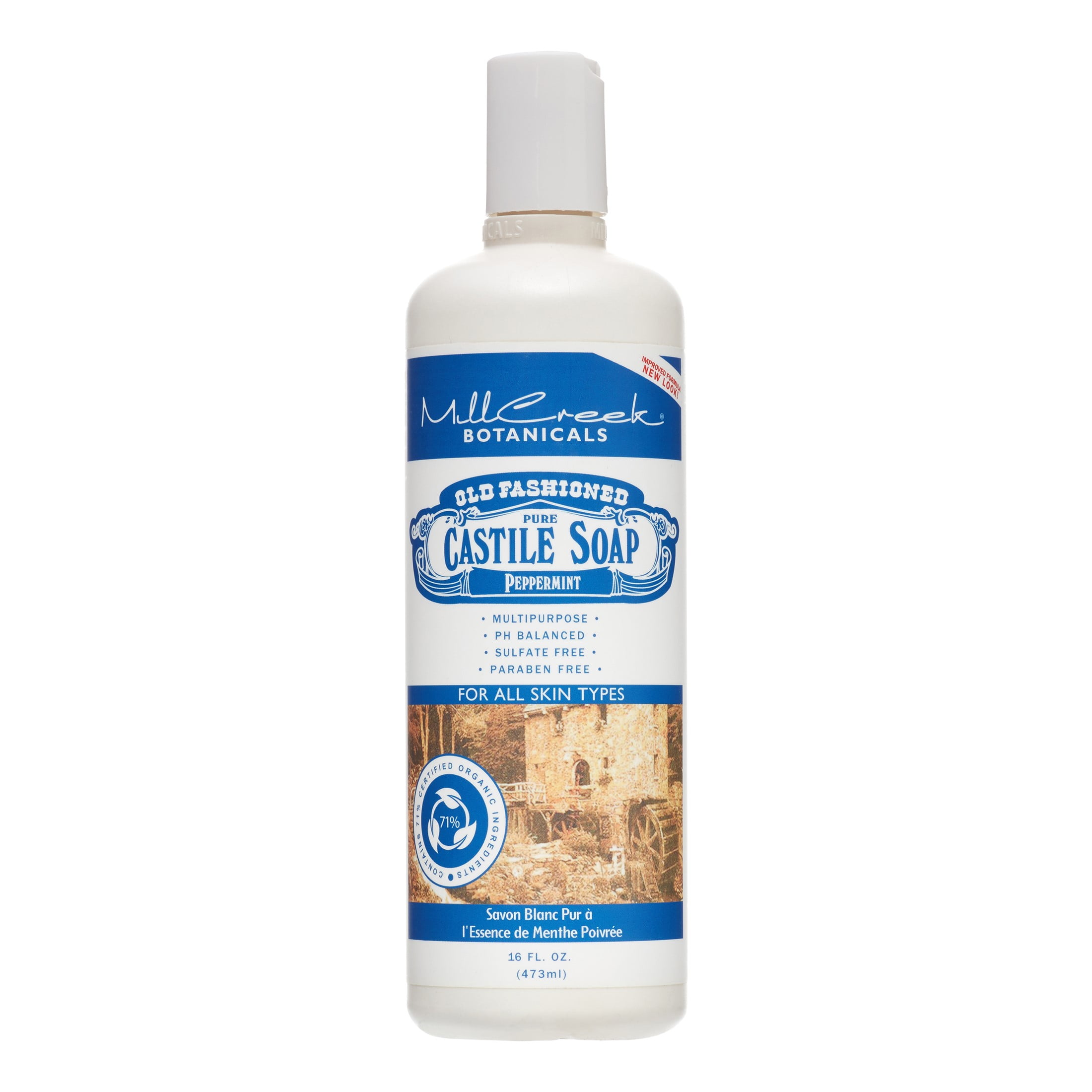 Mill Creek Castile Soap, Peppermint, 16 Oz