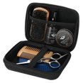 thumbnail image 1 of Portable mustache grooming kit 7PCS with comb scissors oil cream, 1 of 5