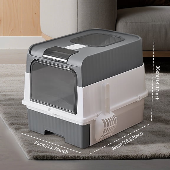 greyMagic Cube Intelligent Cat litter Box - Free Hands, Enjoy Pure Life | Automatic Cleaning, Silent Design, Preferred for Multi Cat Families