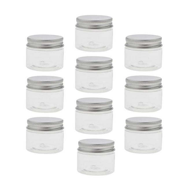 10PCS Botellas de PET Recargables Vacías Transparentes Yuyangstore 40ml
