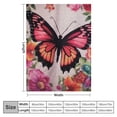 thumbnail image 4 of Creowell Butterfly Blanket Butterfly Gifts for Women Warm Cozy Pink Butterfly Decor Throw Blanket Ultra Soft Lightweight Fuzzy All Season Flannel Blanket for Girls Women Boys Kids Adults Bed 50x60in, 4 of 6