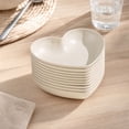 thumbnail image 5 of 10pcs Heart Shaped Dinner Plates Dinnerware Dishes Set 6.1 Inch Food Plate Saucers Tray Fruits Snack Bowls, 5 of 6