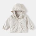 thumbnail image 2 of Agkizg Boys Waterproof Hooded Zip Up Jacket Lightweight Outdoor Casual Fall Coat, 2 of 4