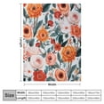thumbnail image 4 of ARISTURING Watercolor Flower Blanket Floral Botanical Fluffy Throw Blanket Super Soft Cozy Fuzzy Plush Wildflowers Bedding Gifts Blanket for Women Girls Kids Adults Bed, 4 of 6