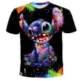 thumbnail image 2 of Stitch T-Shirts Disney Cartoon Anime Colorful 3D Print Streetwear Men Women Fashion Oversized T Shirt Kids Boys Girls Tees Tops4XL Gao Jinjia LED, 2 of 2