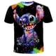 thumbnail image 2 of Stitch T-Shirts Disney Cartoon Anime Colorful 3D Print Streetwear Men Women Fashion Oversized T Shirt Kids Boys Girls Tees Tops3XL Gao Jinjia LED, 2 of 2