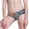 thumbnail image 5 of IAUYY Seamless Women Underwear Thongs ,Large No Show Ladies Thong-No Line Workout Breathable Comfortable Panties Soft Embroidered Leaves, 5 of 6