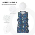 thumbnail image 3 of Pofeuu Cosmos Rockets Print Basketball Jersey, Shirts for Men Youth Basketball Jersey Crew Neck-XX-Large, 3 of 6
