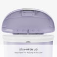 thumbnail image 6 of simplehuman Kitchen Trash Can, 13 Gallon Plastic Step Garbage Bin with Secure Slide Lock Lid, Lilac, 6 of 7