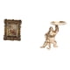thumbnail image 1 of Marco de fotos floral con bandeja, escultura antigua de resina, soporte para fotos de mesa o pared, ideal para decoración del hogar, la oficina o como, 1 of 8