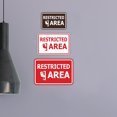 thumbnail image 4 of Classic Framed Restricted Area Sign (Black) - Medium, 4 of 5