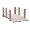 thumbnail image 1 of Outsunny 5FT Wood Garden Bridge Outdoor Decorative Landscape Side Rails Backyard Moon Bridge Park Decor Natural Wood, 1 of 9