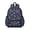Alien Rocket Deep, variant on Alien and UFO Deep Blue Pattern Backpack for School, Cute School Bag with Adjustable Shoulder Straps and Padded Back, 13.4"x11"x4.7"