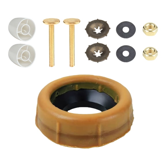 7829 Leakproof Thickened 4cm Wax Rings With Flanges Seal For Secure Toilet Installation And Decorative Bolts Covers