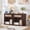 Walnut, variant on LELELINKY Rattan Nightstand with Charging Station, 23" Wide Boho Bedside Table with Drawer and Shelf for Bedroom, Living Room, Tea Color