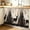 Black Tan Brown Oatmeal, variant on Vintage Forest Deer Sink Skirt 11"Wx13"L,Dustproof Under Sink Curtain with Self Adhesive Tape,Rustic Country Wildlife Woodland Cabinet Curtain Cover for Bathroom Vanity,Kitchen Cabinet Storage Shelf