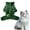 green, variant on TELOLY Kitten Clothes,Coral Fleece Pet Costumes for Approximately 3.31 Lbs Pet,Winter Warm Dinosaur Transformation Costume Cat Costumes for Cats Only,Green,Xs