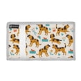 thumbnail image 2 of JIALIOU Nylon Trifold Card Wallet with ID Window Zipper Pocket for Men Women Teen Beagle Dogs and Plants, 2 of 7