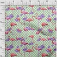 thumbnail image 3 of oneOone Rayon Pink Fabric Check & Toucan Sewing Craft Projects Fabric Prints By Yard 56 Inch Wide, 3 of 4