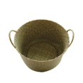thumbnail image 2 of Flower Basket Handmade Portable Seagrass Household Planting Pot for Home, 2 of 7