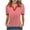 Red, variant on HONHUZH Button Down Shirts for Women Casual Loose And Comfortable Stylish Short Sleeved Spring And Summer Top