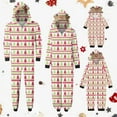thumbnail image 5 of Nmnitkp Christmas Pajamas for Family Add Festive Atmosphere Matching Christmas Onesie Pajamas for Family, Hooded One Piece Vacation PJs, Cute Printed Holiday Loungewear, 5 of 6