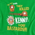 thumbnail image 2 of South Park Dead Kenny Women's T Shirt,Kelly Green, Medium, 2 of 6