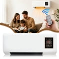 thumbnail image 4 of 2 in 1 Wall Mounted Air Conditioner Fan, Portable Cooling & Heating Mini AC Unit, Quiet Smart Heater Combo with Remote Control & Timing for Home Living Room, 4 of 8