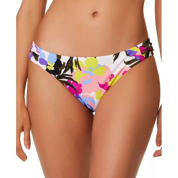 Bar III Paradise Garden Tab-side Hipster Bikini Bottoms In Multi - L