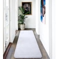 thumbnail image 2 of Softlife Absorbent Bathroom Rugs Microfiber Non Slip Bath Mat for Bathroom Soft Shaggy Rug,54"x24",White, 2 of 6