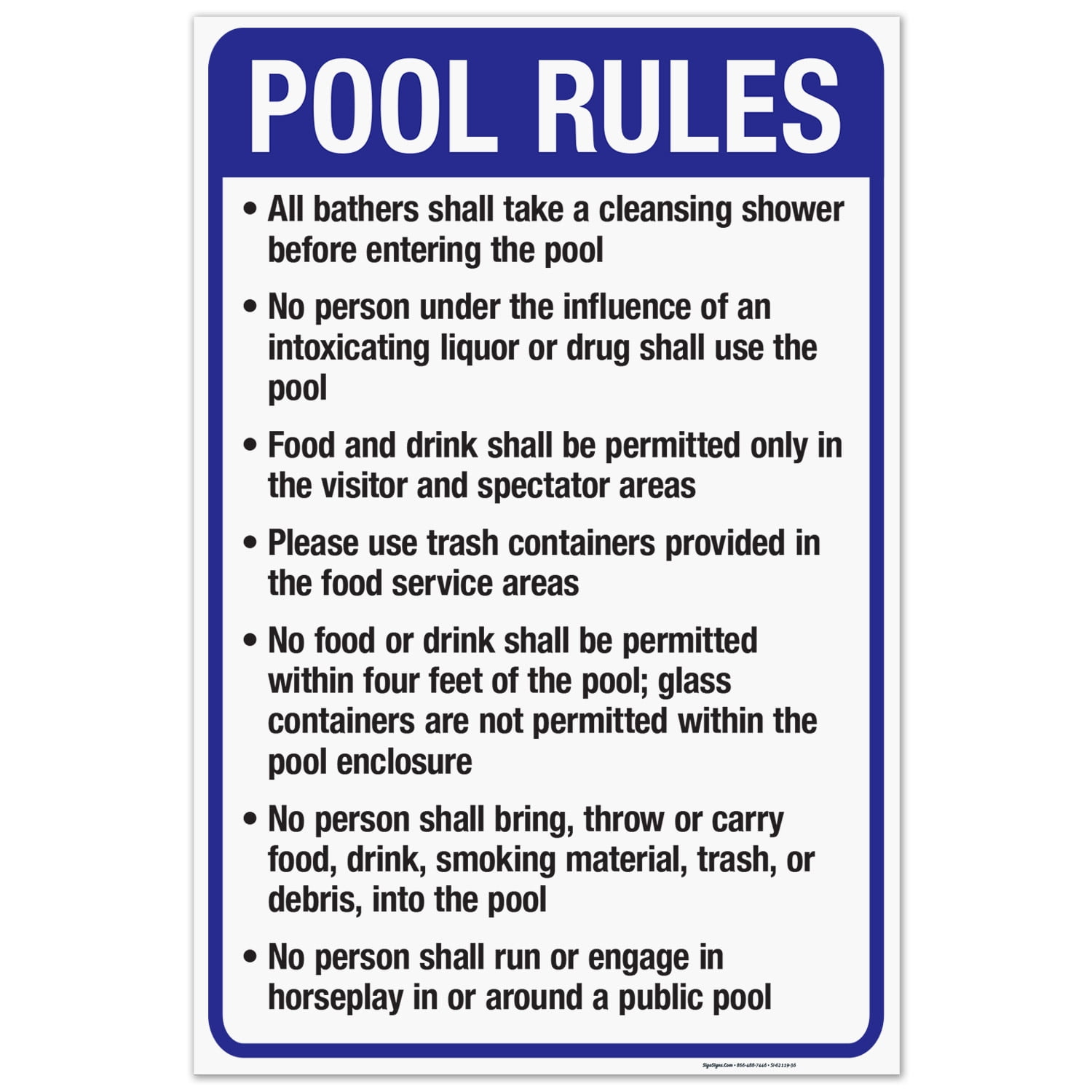 New Mexico Pool Rules Sign, Complies With State Of New Mexico Pool