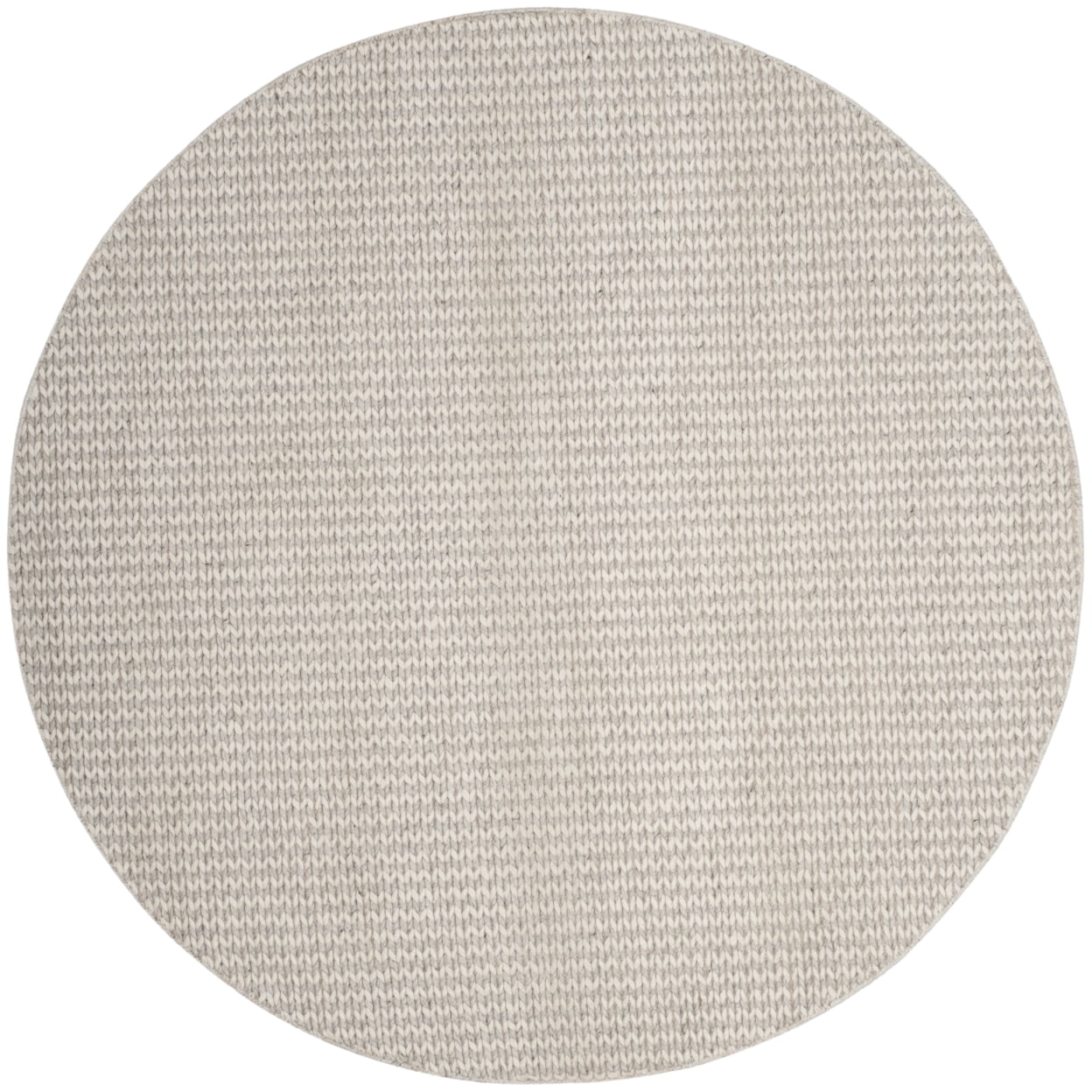 SAFAVIEH Natura Madrid Geometric Runner Rug, Ivory/Silver, 2'3" x 12'
