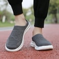 thumbnail image 3 of Dakaela Women's Casual Slip on Shoes Breathable Backless Walking Sneakers Closed Toe Mules Gray 7.5, 3 of 9