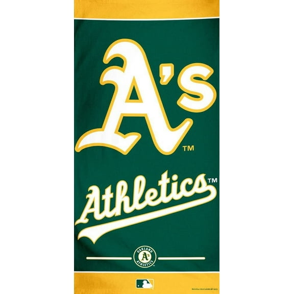 Oakland Atheltics As MLB 30 X 60 Inch Beach Towel