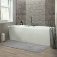 thumbnail image 2 of Garland Rug Traditional Washable Nylon Platinum Gray Bathroom Runner, 22" x 60", 2 of 7