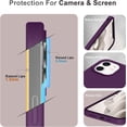thumbnail image 5 of iPhone 12 Case, Phone Case iPhone 12 Pro, Slim Thin Soft Silicone Gel Shockproof Protective Hard Bumper Drop Protection Girls Women Boy Men Cute iPhone 12/12 Pro Cover, Deep Purple Design, 5 of 14