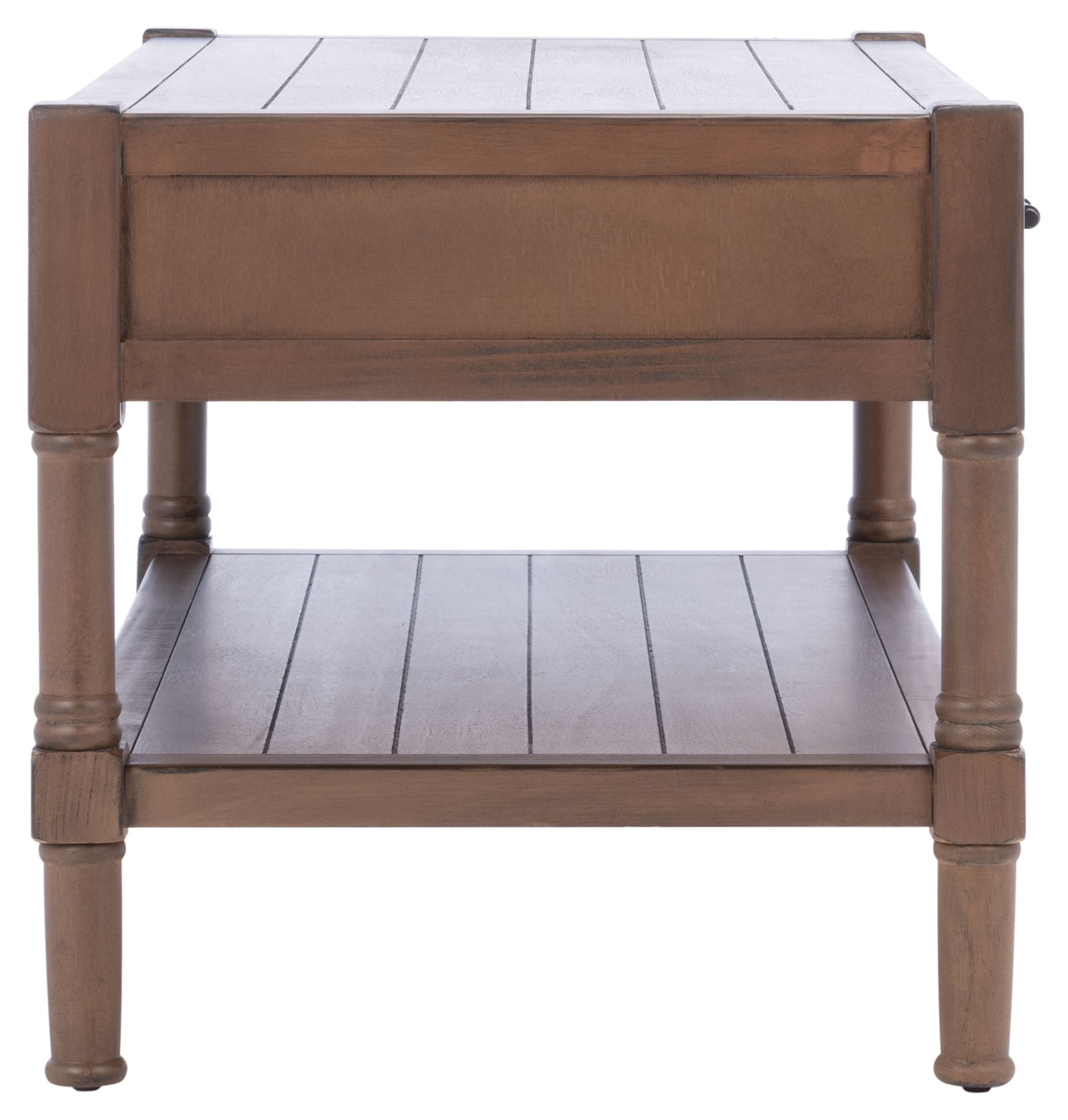 SAFAVIEH Filbert Solid 2 Drawer Coffee Table, Brown
