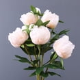 thumbnail image 3 of Visland 4PCS Artificial Flowers, Fake Peony Flowers Silk Flower Arrangements Decorations Plastic Flower Bouquet Decor Wedding Table Centerpieces, 3 of 7