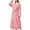 Pink, variant on VANLOFE Unisex Warm Pajamas Household Clothes Solid Bathrobe Lengthened Night-robe Woman's Nightgown Casual Robes Beige Robes Sleepwear for Woman XL
