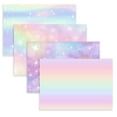 thumbnail image 2 of Gradient Color Wrapping Paper,White Kraft Gift Wrapping Paper,4 Folded Sheets Rainbow Star Sky Pink Wedding Wrapping Paper for Christmas Birthday Anniversary Women Girl Gift Wrap Paper,28*20 Inch C35, 2 of 3