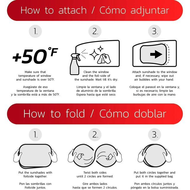Parasol para coche de bebé, con protección UV certificada (paquete de 2) Tornillos para parasol autoadhesivos para coche, red para parasol para coche, 53 cm x 35 cm, negro