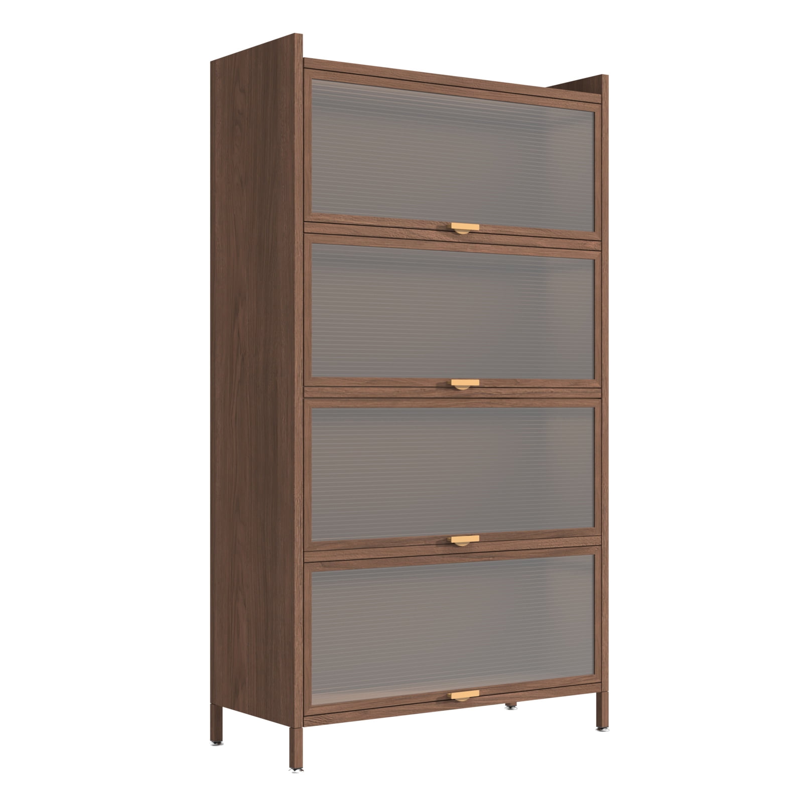 Homy Casa 57" Tall Storage Cabinet with Flip-Up Doors, Vertical Organizer for Entryway and Dining Room