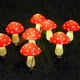 thumbnail image 5 of Solar Mushroom Fairy Lights Outdoor Garden Pathway Decoration 12pcs, 5 of 5