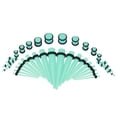 thumbnail image 1 of LHCER 8 Types Fashionable Acrylic Stretcher Ear Plug Taper Expander O-Ring Stretching Kit, Ear Stretching Kit,Ear Taper, 1 of 3