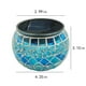 thumbnail image 3 of Lámpara solar de escritorio con luz LED nocturna para jardín, patio, exterior/interior, ideal como regalo (vidrio roto), con mosaicos., 3 of 5