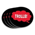 thumbnail image 1 of Dreaming of Trolls Red Coaster Set, 1 of 1
